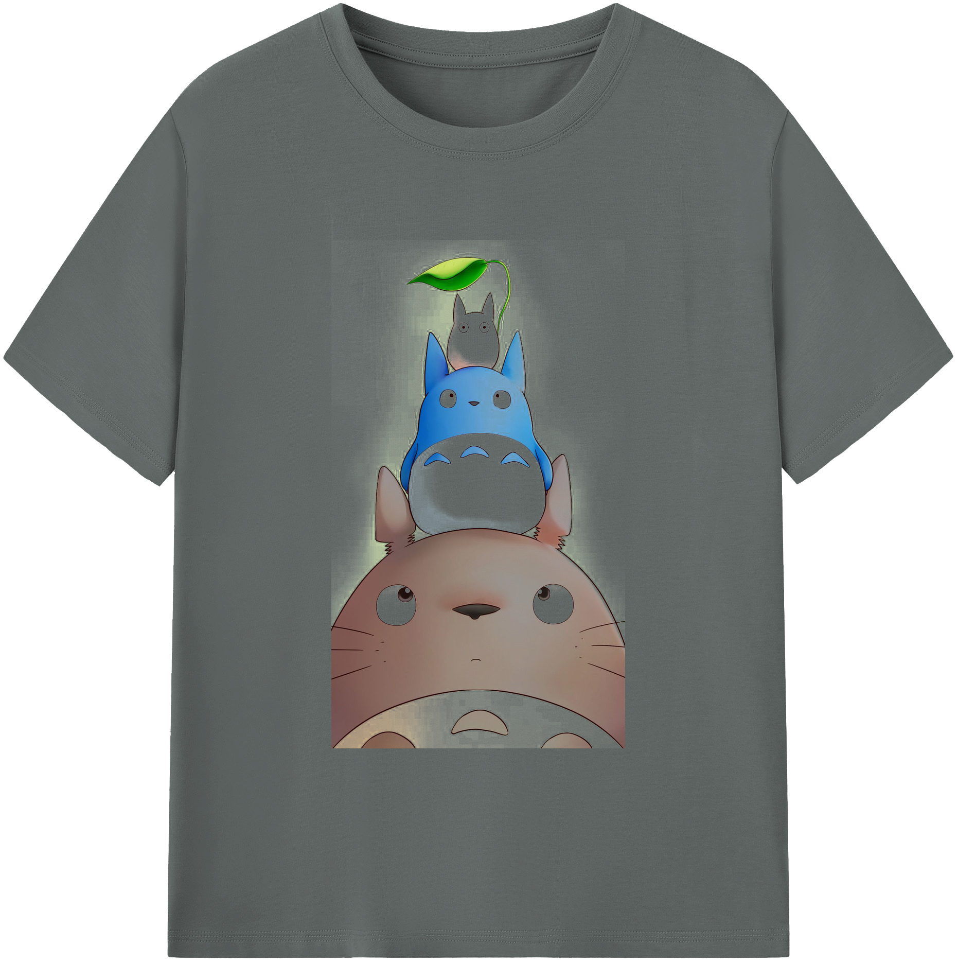 （画像用） となりのトトロ 草壁メイ 草壁サツキ My Neighbor Totoro Satsuki Kusakabe Mei Kusakabe 綿100％ メンズ半袖Tシャツ｜肌触りやわらか＆通気性